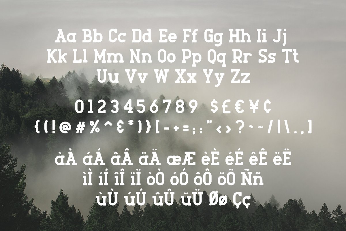 Beispiel einer Roger Serif Light-Schriftart